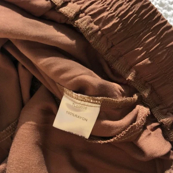 NWT Brown Maxi Skirt With Pockets - Picture 6 of 10